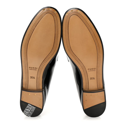 Gucci Patent Women's Jordaan Loafers  35.5 Black 6 of 10