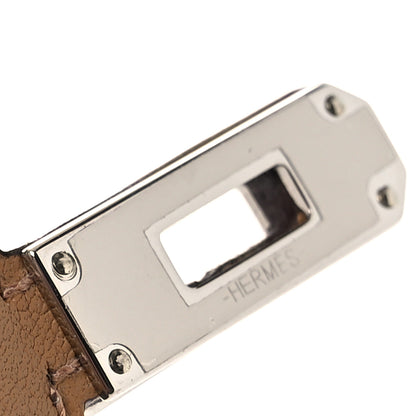 Hermes Epsom Swift Chevre Mysore Birdy Bag Charm Etoupe Nata Biscuit Rouge Sellier Black 5 of 6