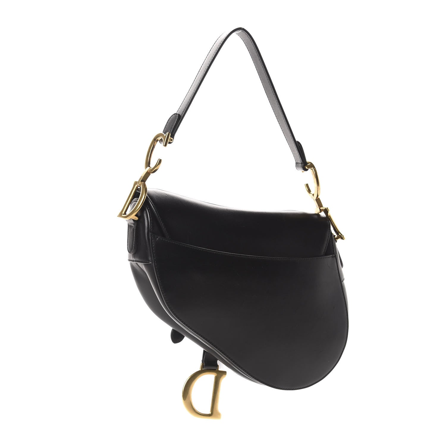 Christian Dior Calfskin Saddle Bag Black 3 of 11