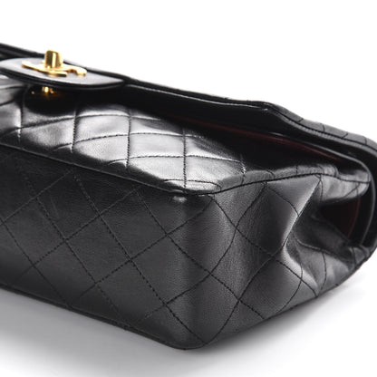 Chanel Lambskin Quilted Medium Double Flap Black 8 of 11