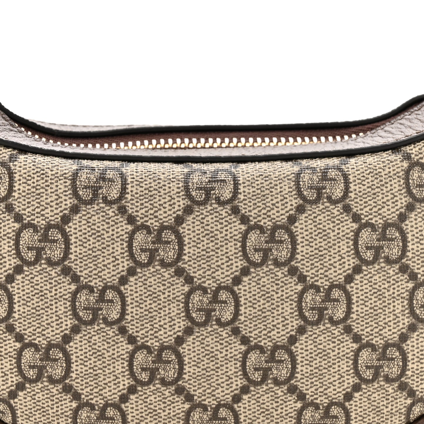 GG Supreme Monogram Textured Dollar Calfskin Web Mini Ophidia Bag Beige Ebony New Acero