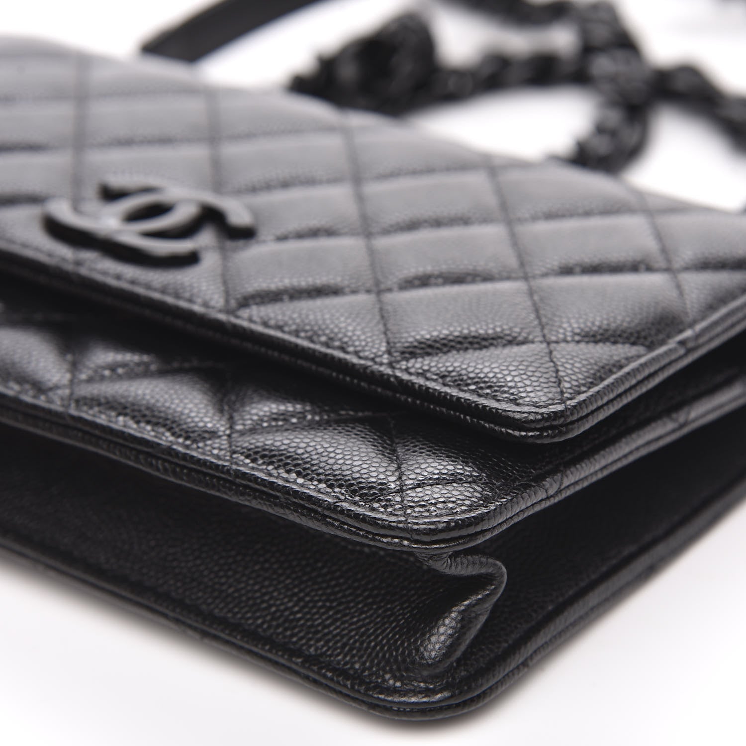 Chanel Caviar Quilted My Everything Wallet On Chain WOC Black 11 of 12