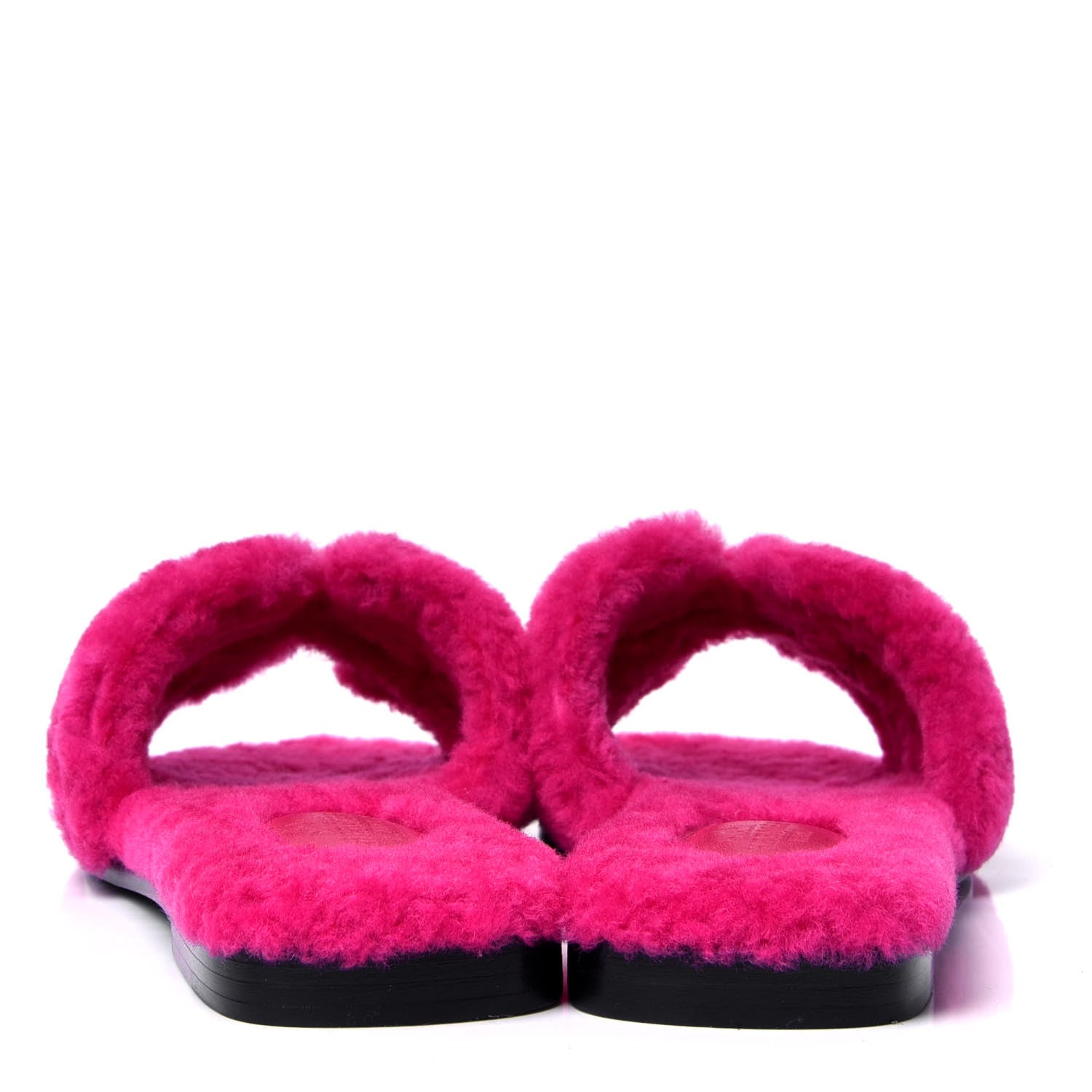 Hermes Woolskin Oran Sandals 36 Rose Fuchsia 4 of 6