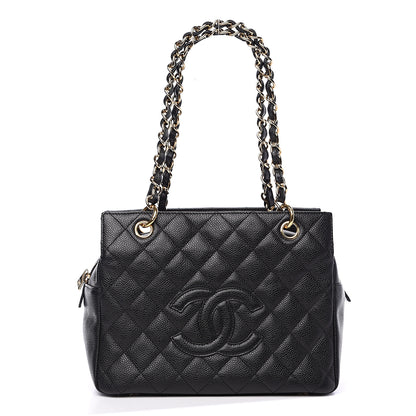 Chanel Caviar Quilted Petit Timeless Tote PTT Black 1 of 9
