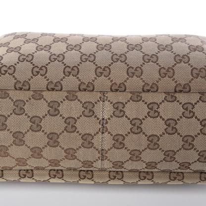 Gucci Monogram Medium Horsebit Chain Hobo Dark Brown 12 of 15