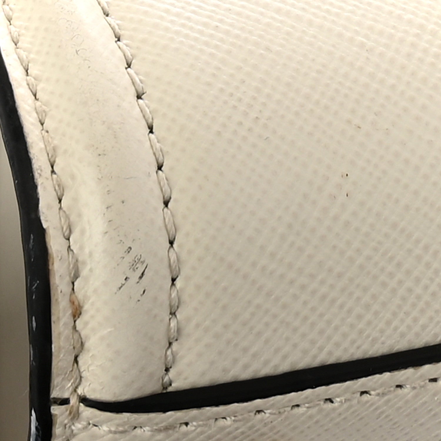 Prada Saffiano Soft Calfskin Zippered Tote  White 10 of 11