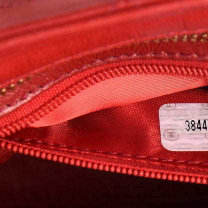 Chanel Lambskin Quilted Small Shoulder Bag Red 7 of 9