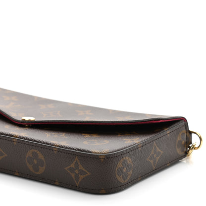 Louis Vuitton Monogram Pochette Felicie Chain Wallet Fuchsia 19 of 19
