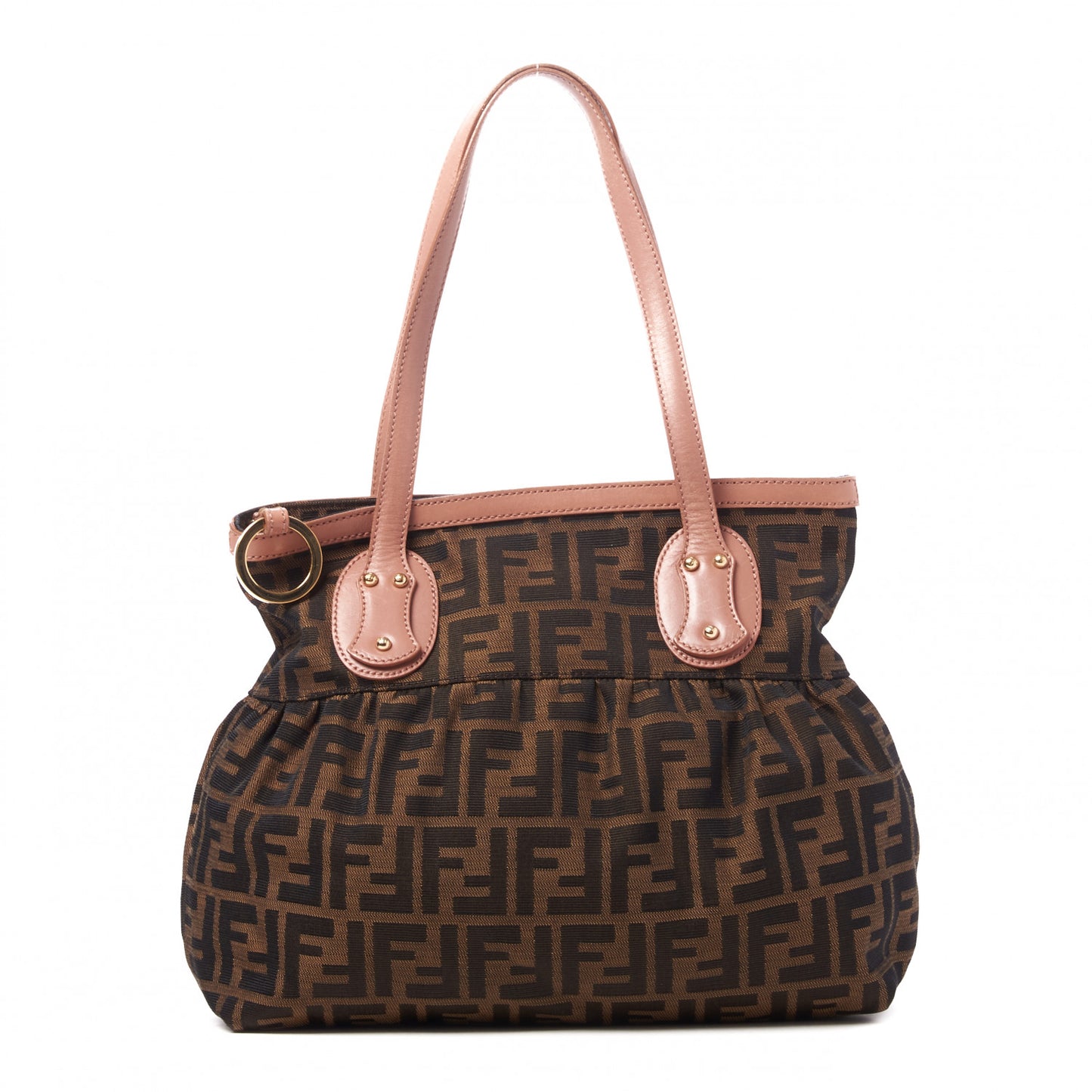 Zucca Cuoio Lucido Small Chef Shopping Tote Tobacco Bois de Rose
