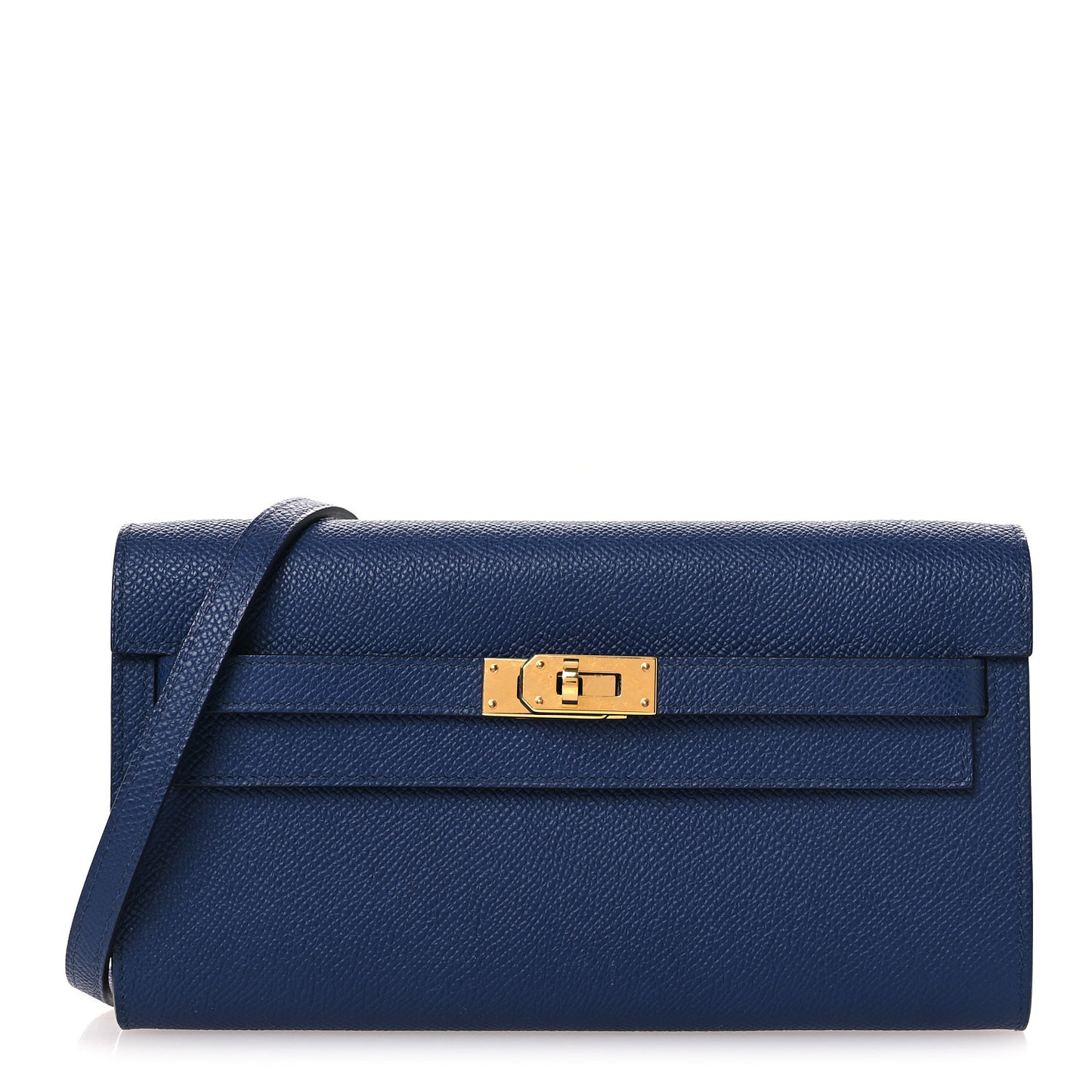 Epsom Kelly Wallet To Go Bleu Glacier Bleu Saphir