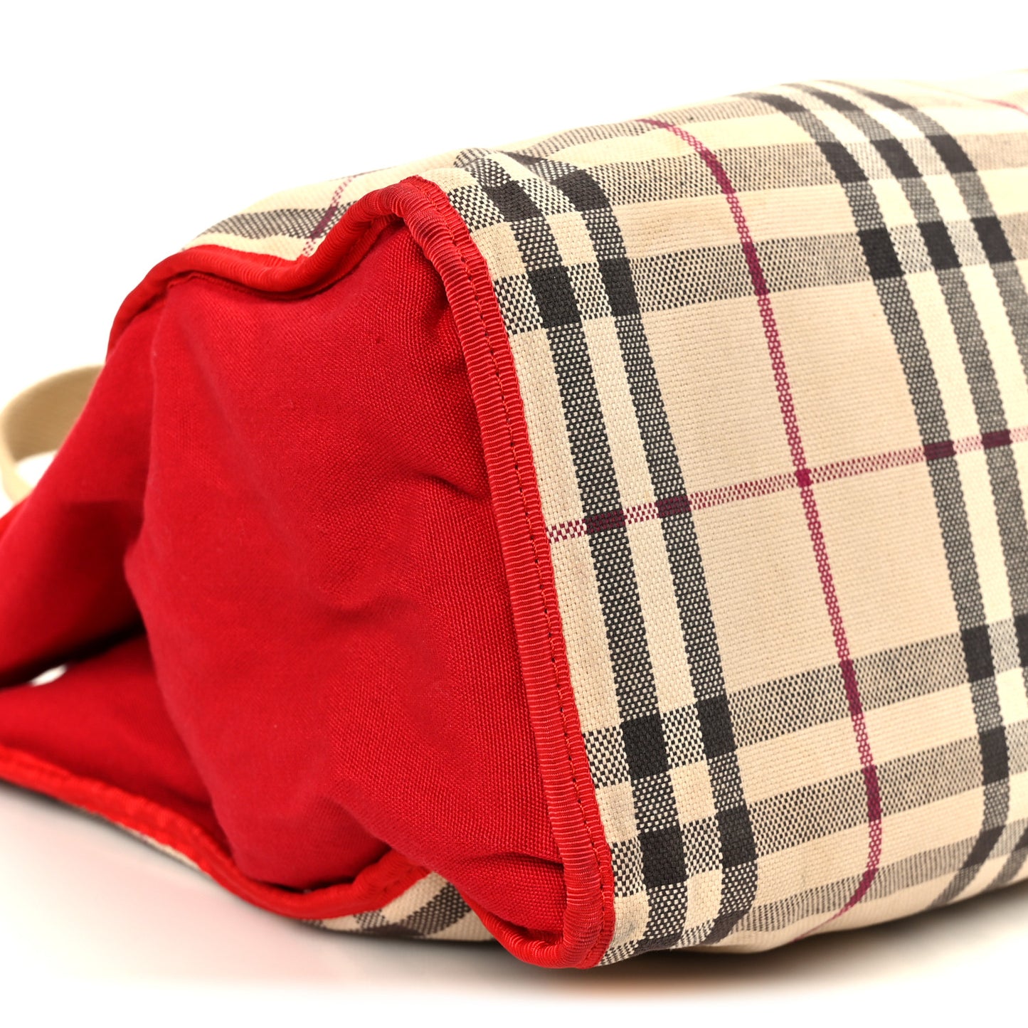 Vintage Check Tote Red