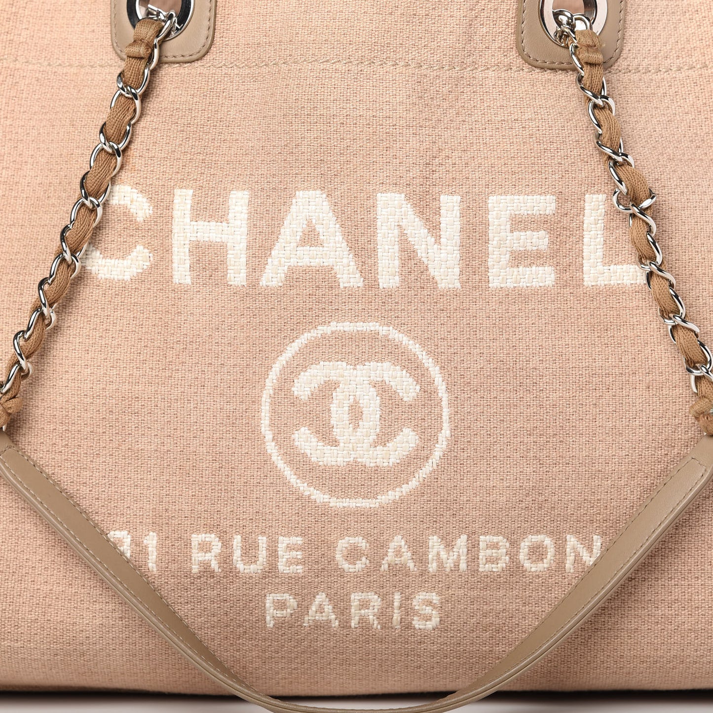 Canvas Small Deauville Tote Ecru