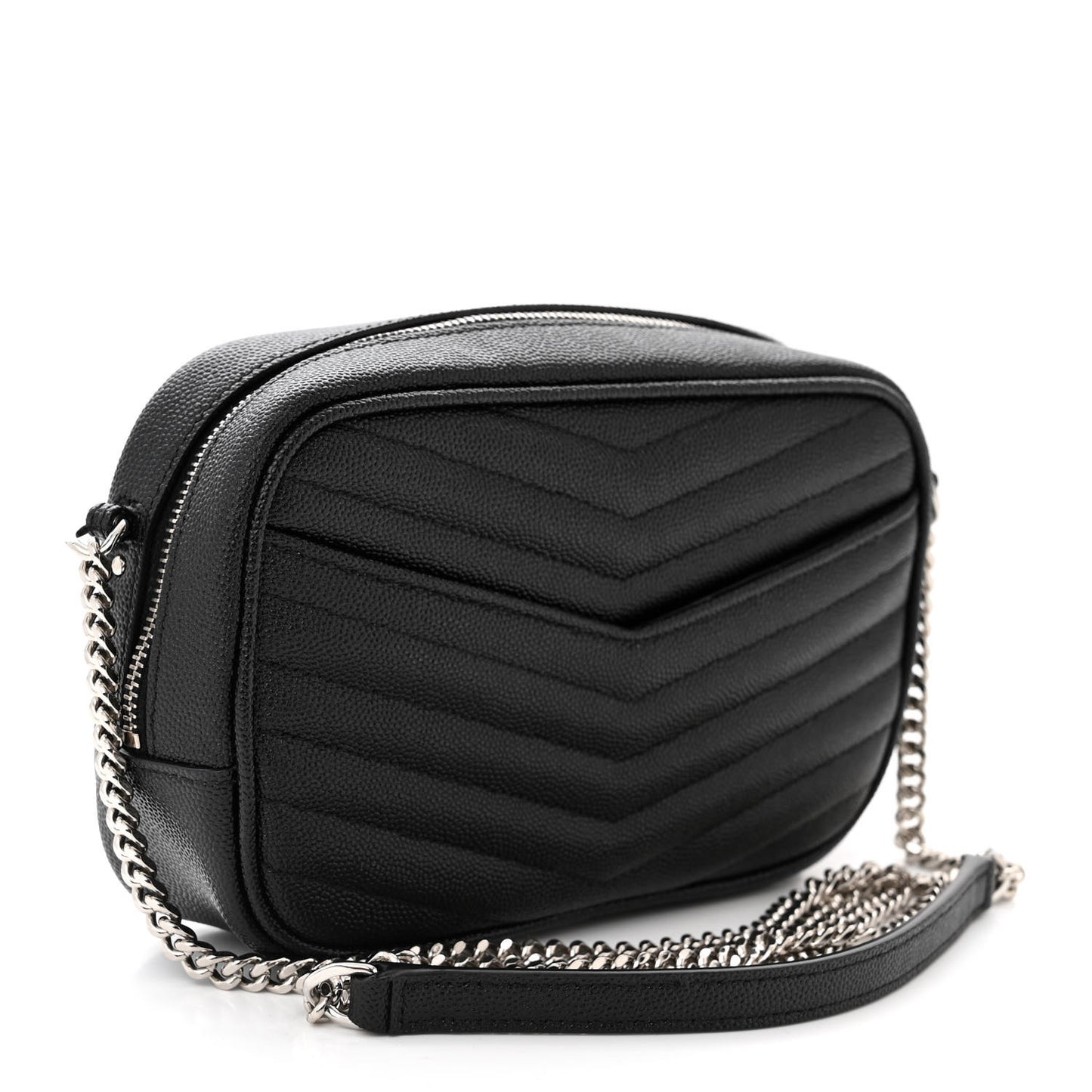 Grain De Poudre Matelasse Monogram Mini Lou Camera Bag Black