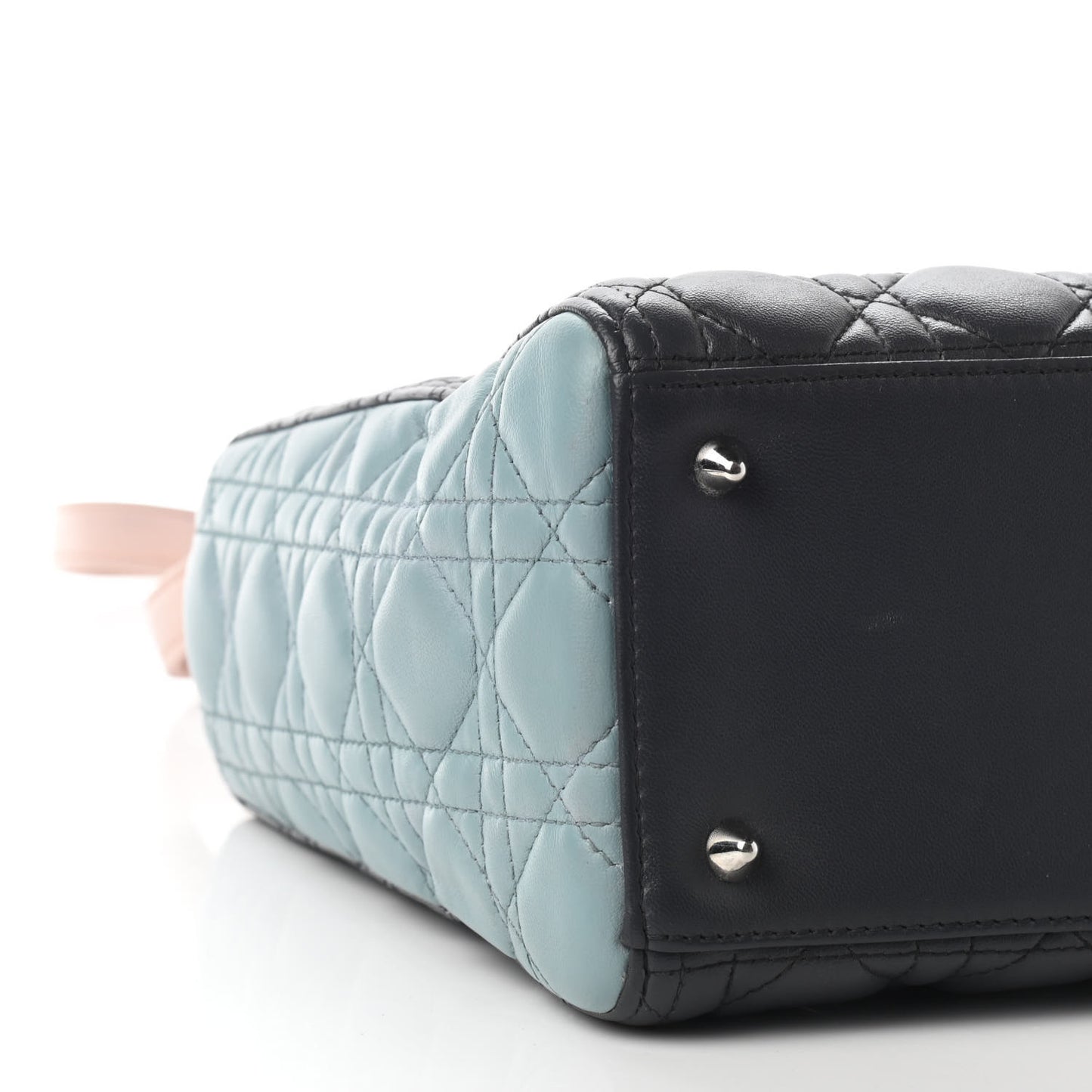 Lambskin Cannage Medium Tri-Color Lady Dior Multicolor