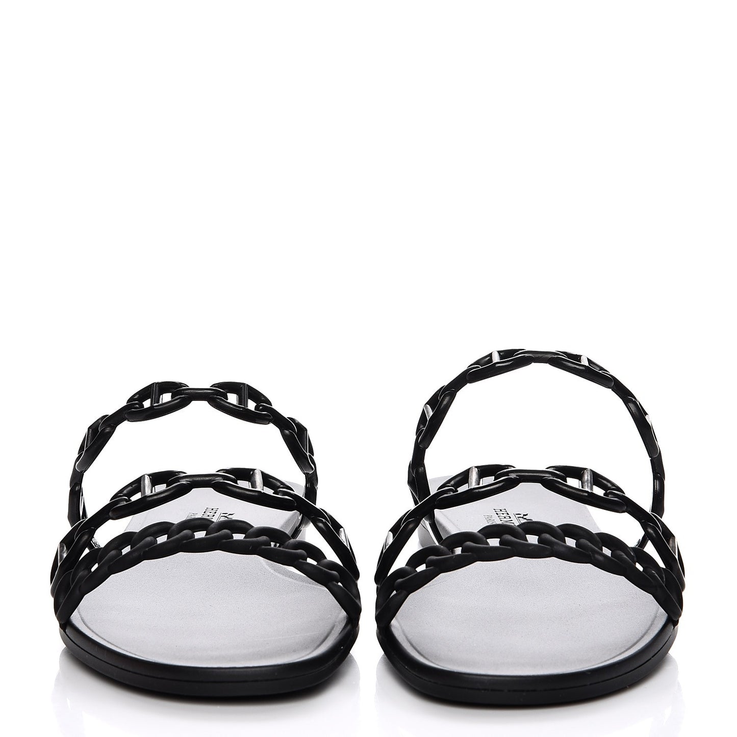Rubber Chaine d'Ancre Rivage Sandals 38 Black