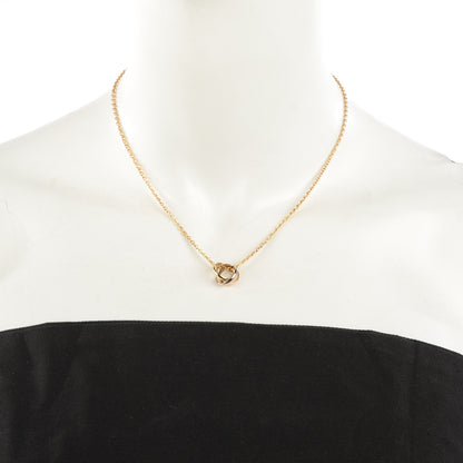 Cartier 18K Pink Yellow White Gold Trinity Pendant Necklace 2 of 7