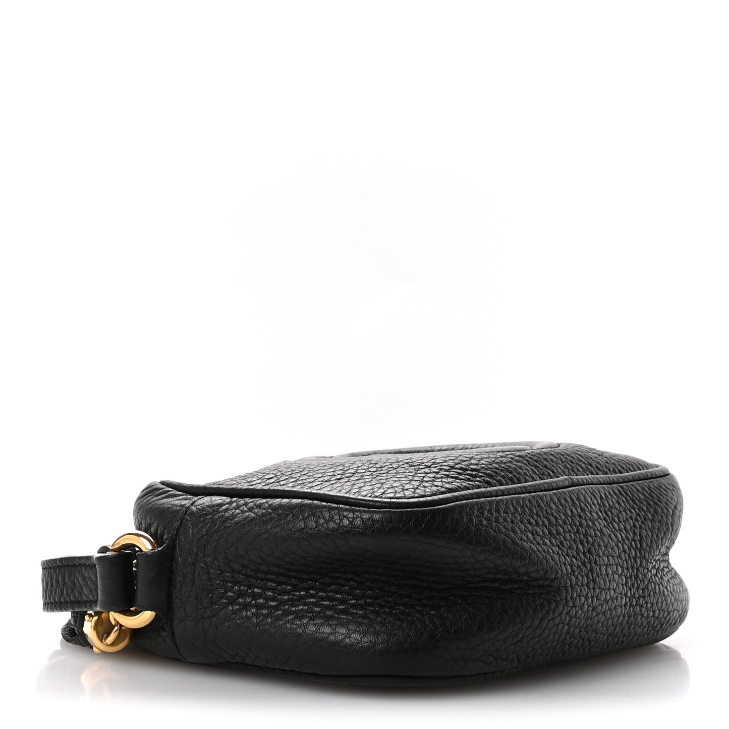 Pebbled Calfskin Mini Soho Disco Bag Black