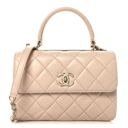 Chanel Lambskin Quilted Small Trendy CC Flap Dual Handle Bag Light Pink 1 of 12