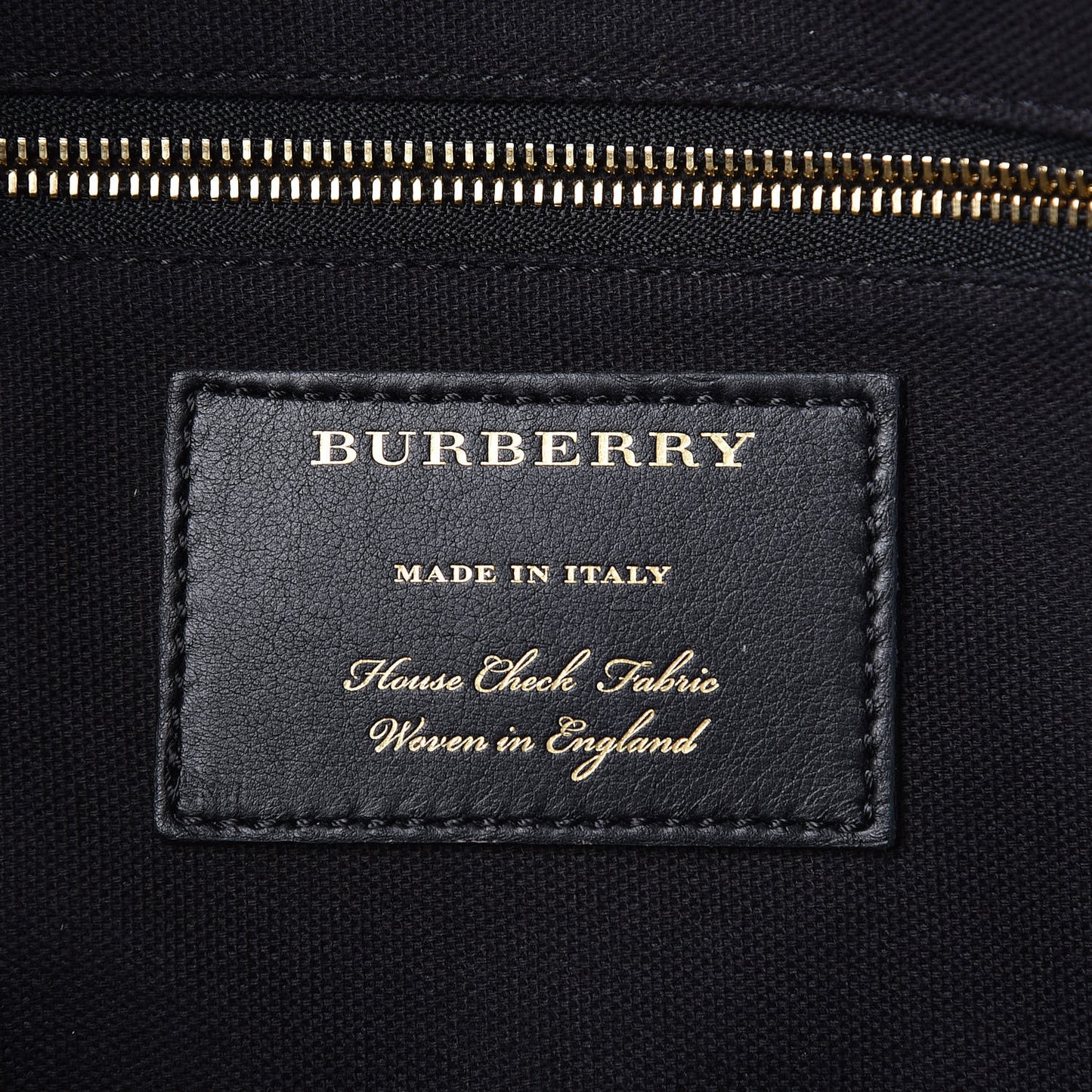 Derby Calfskin House Check Medium Welburn Tote Black
