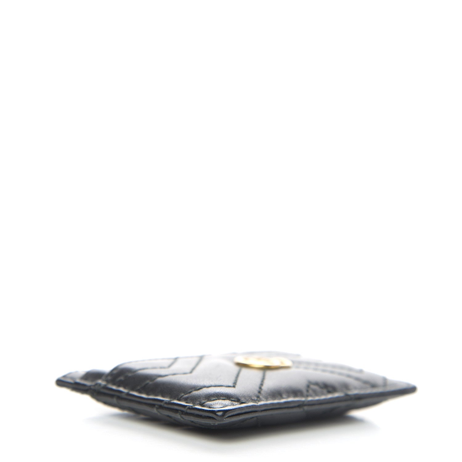 Gucci Calfskin Matelasse GG Marmont Card Holder Black 3 of 6