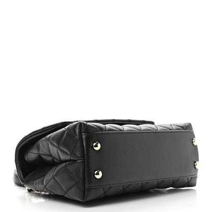 Chanel Caviar Quilted Mini Coco Handle Flap Black 4 of 9