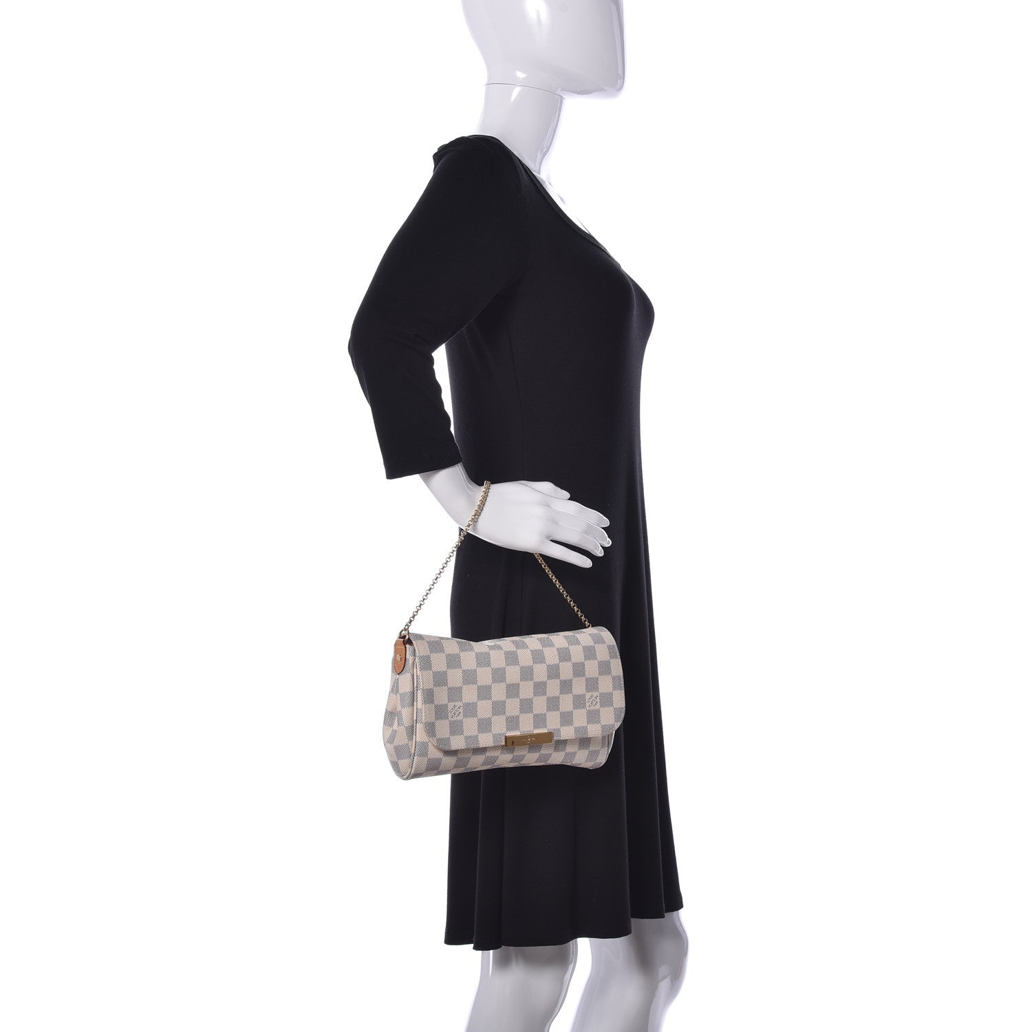 Louis Vuitton Damier Azur Favorite MM 3 of 11