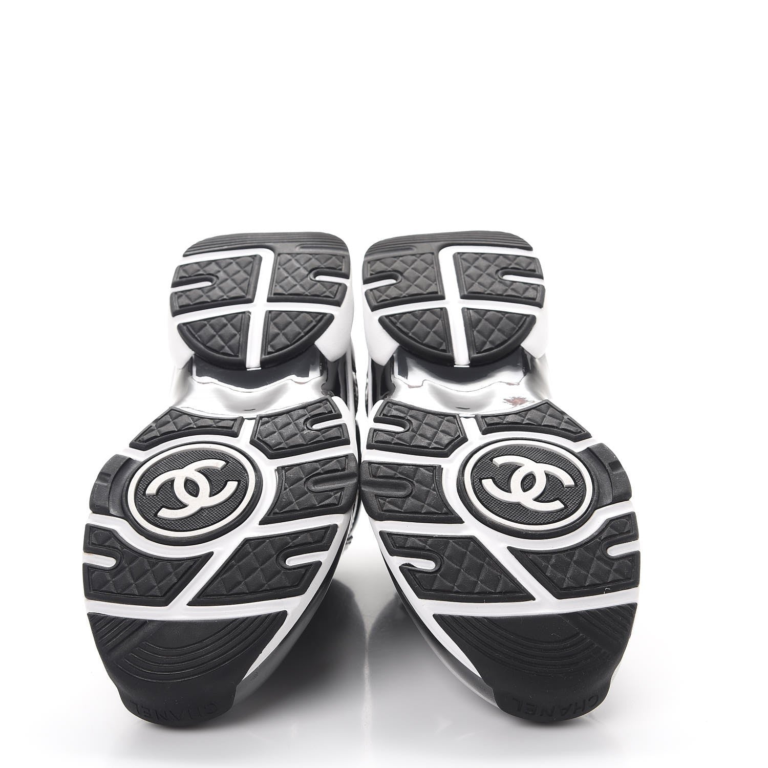 Chanel Patent PVC CC Sneakers 37 Black 5 of 9