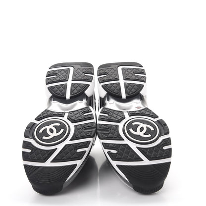 Chanel Patent PVC CC Sneakers 37 Black 5 of 9