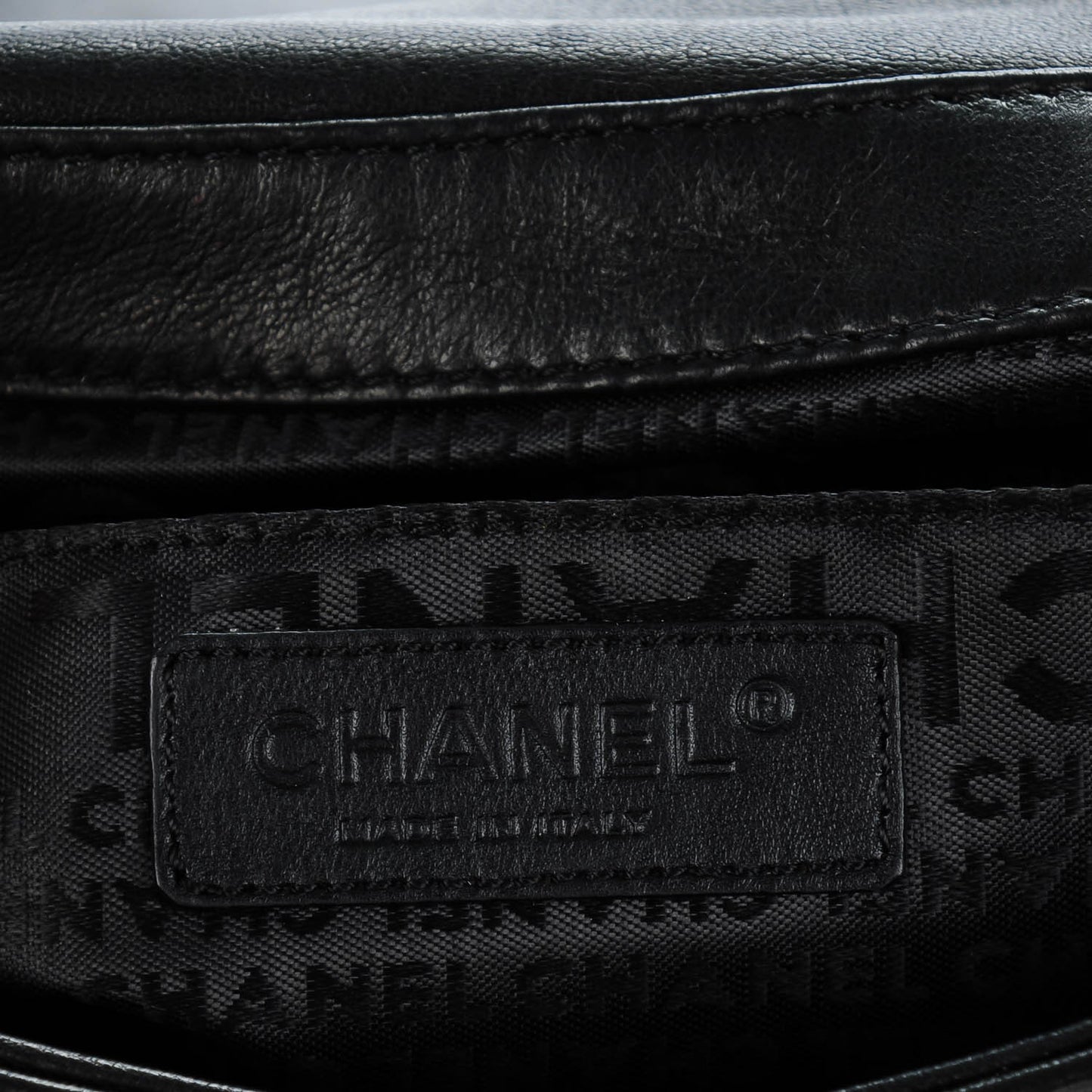Lambskin Pleated CC Hobo Black