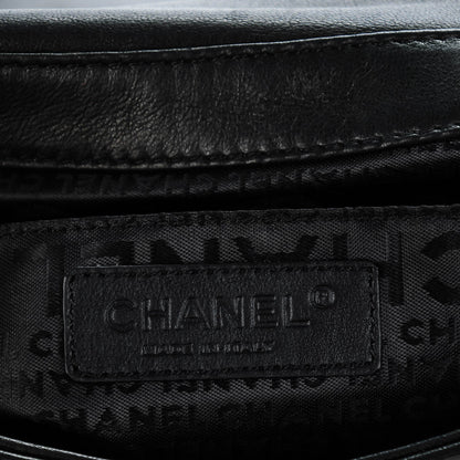 Chanel Lambskin Pleated CC Hobo Black 5 of 6
