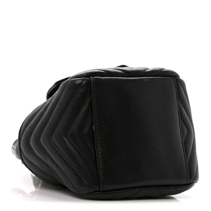Saint Laurent Lambskin Matelasse Monogram Joe Nano Bucket Bag Black 4 of 13