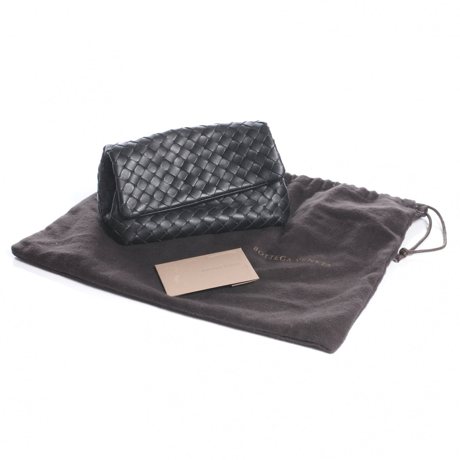 Bottega Veneta Woven Intrecciato Clutch Cosmetic Case Nero Black 9 of 9