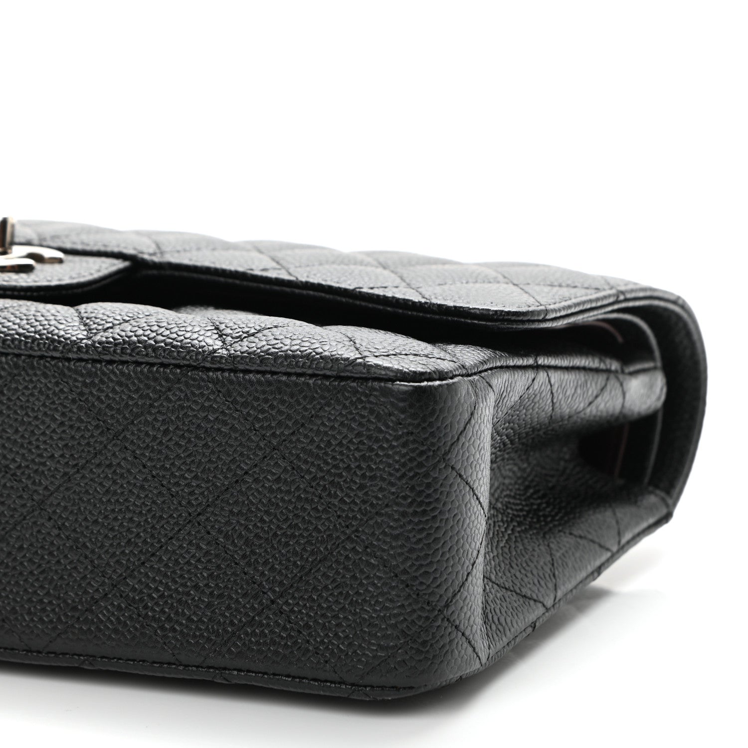 Chanel Caviar Quilted Medium Double Flap Black 10 of 11