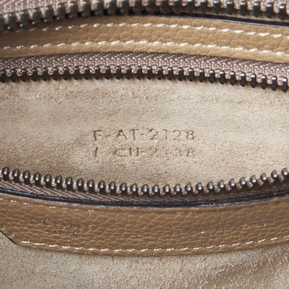 Celine Drummed Calfskin Micro Luggage Dune 9 of 10