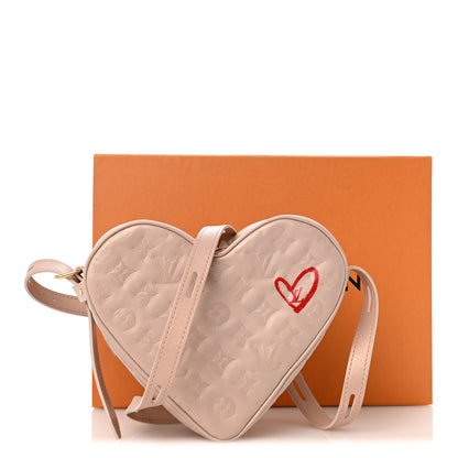 Louis Vuitton Lambskin Embossed Monogram Fall In Love Sac Coeur Light Pink 11 of 11
