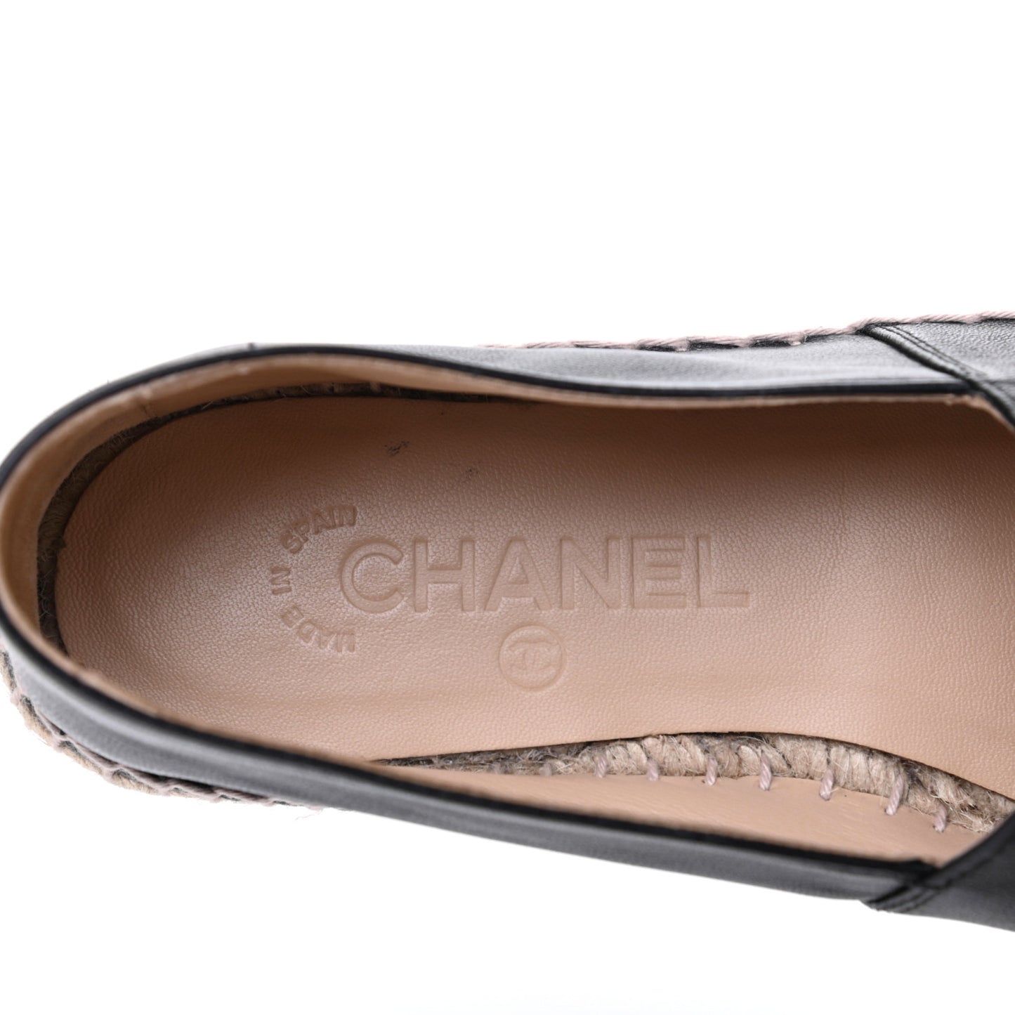 Lambskin CC Espadrilles 39 Black