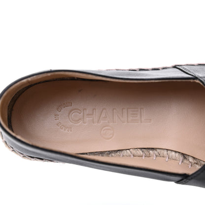 Chanel Lambskin CC Espadrilles 39 Black 7 of 13