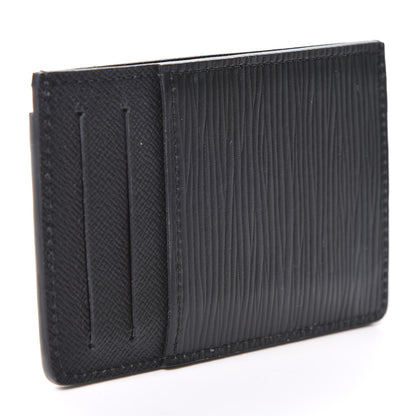 Louis Vuitton Epi Neo Porte-Cartes Card Holder Black 2 of 8