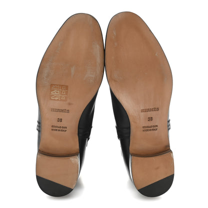 Hermes Calfskin Neo Low Boots 38 Black 6 of 11