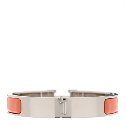 Hermes Enamel Narrow Clic Clac H Bracelet GM Mango 3 of 4