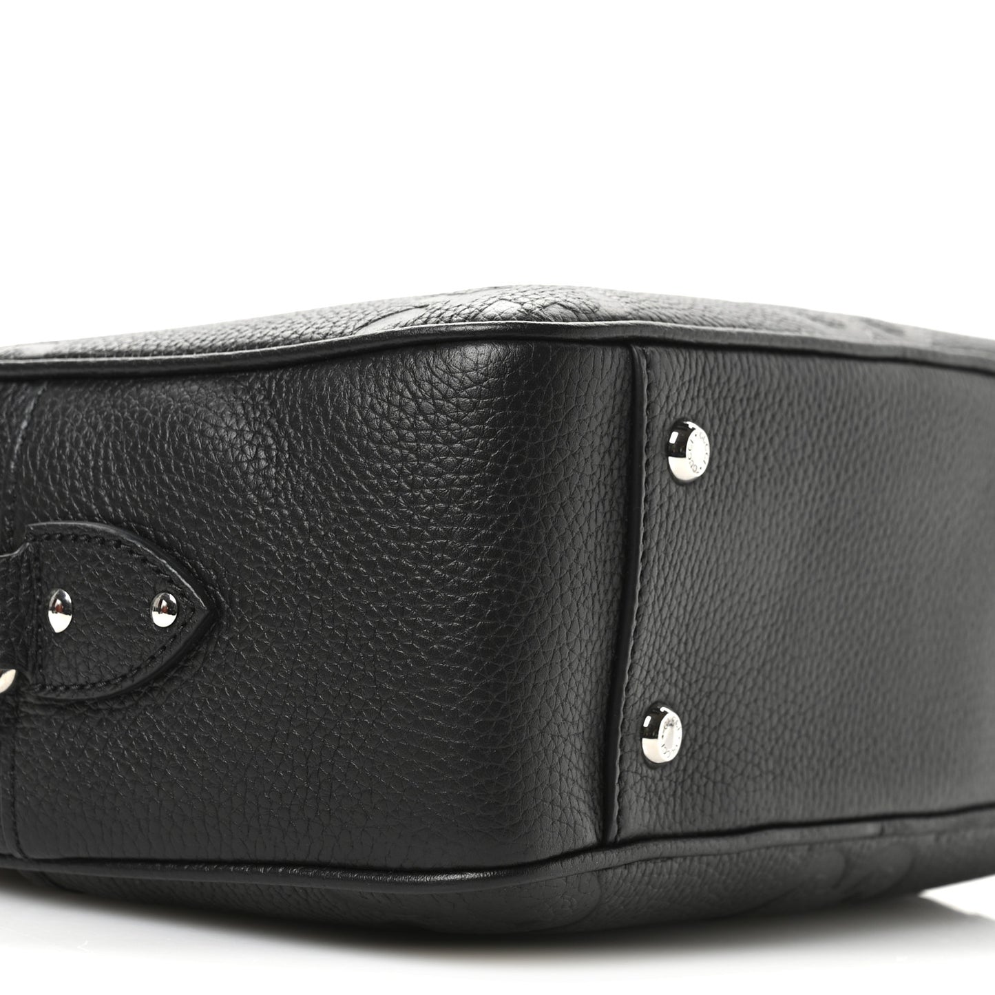 Piuma Calfskin Jumbo GG Embossed Medium Messenger Bag Black