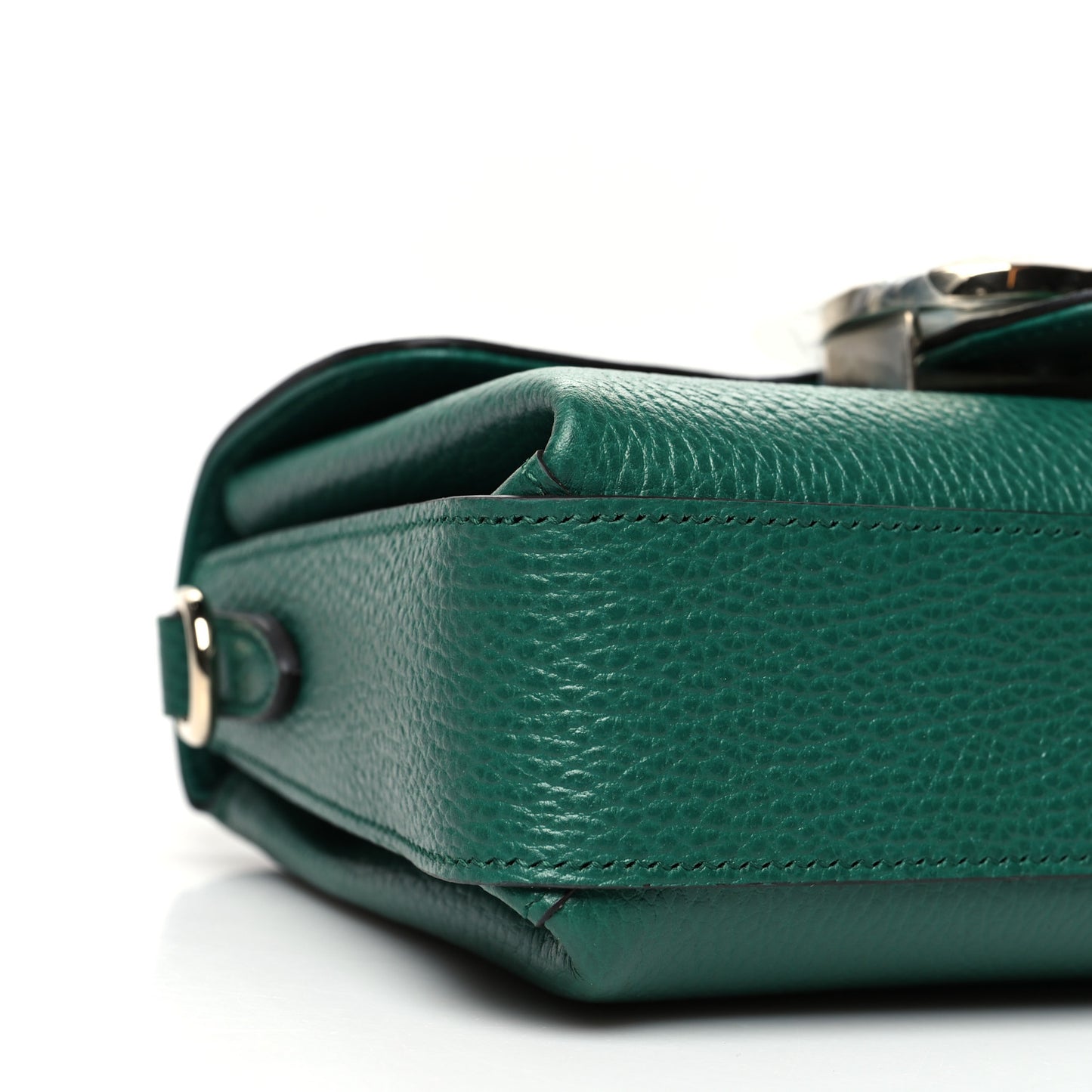 Dollar Calfskin Interlocking G Crossbody Bag Emerald