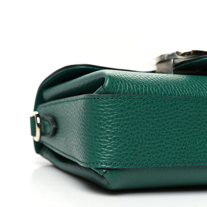 Gucci Dollar Calfskin Interlocking G Crossbody Bag Emerald 11 of 12