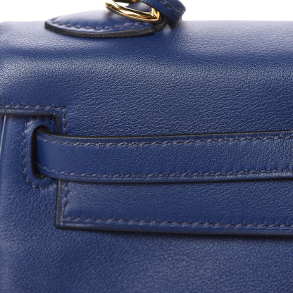 Hermes Swift Kelly Retourne 25 Bleu Saphir 38 of 39