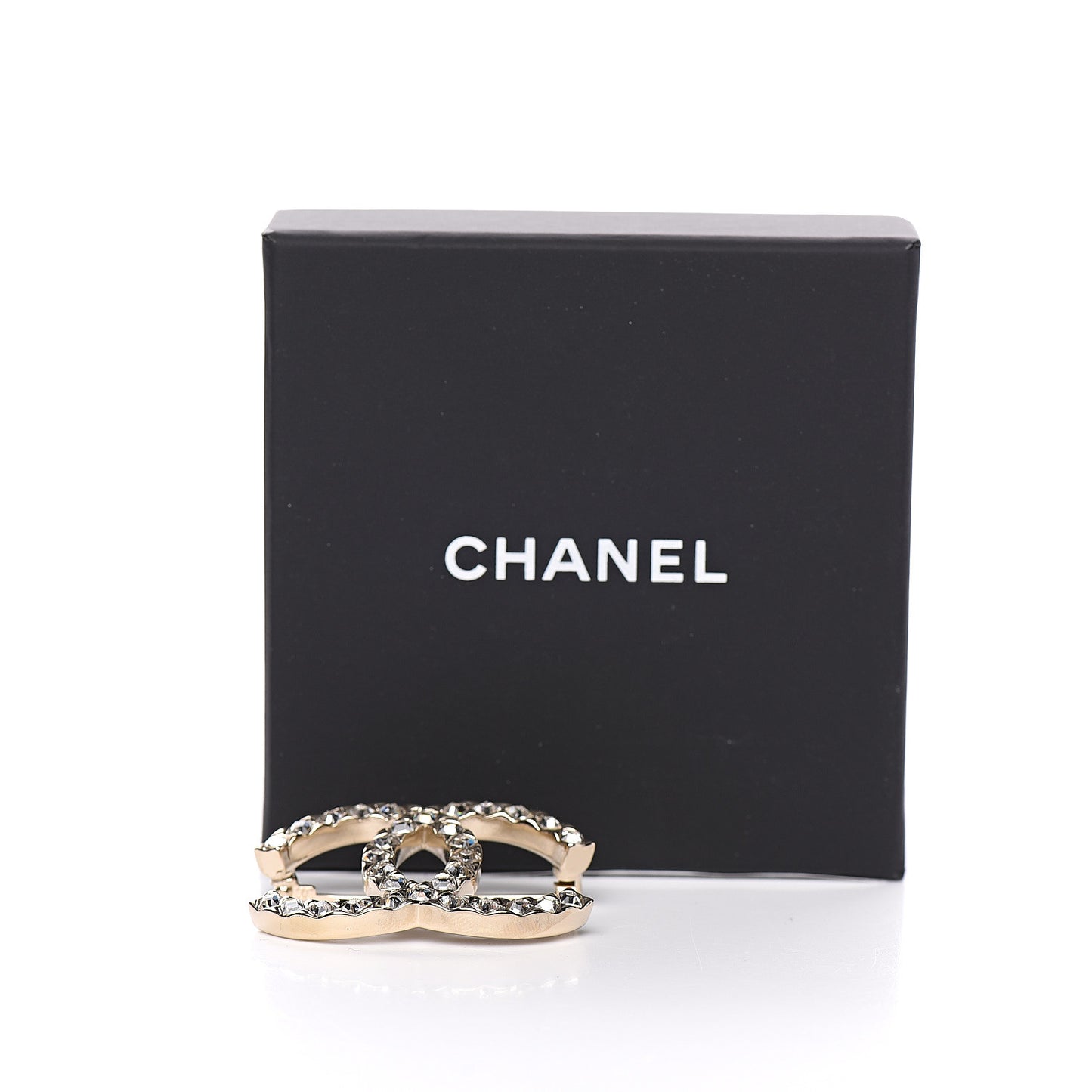 Baguette Crystal High Society CC Brooch Gold