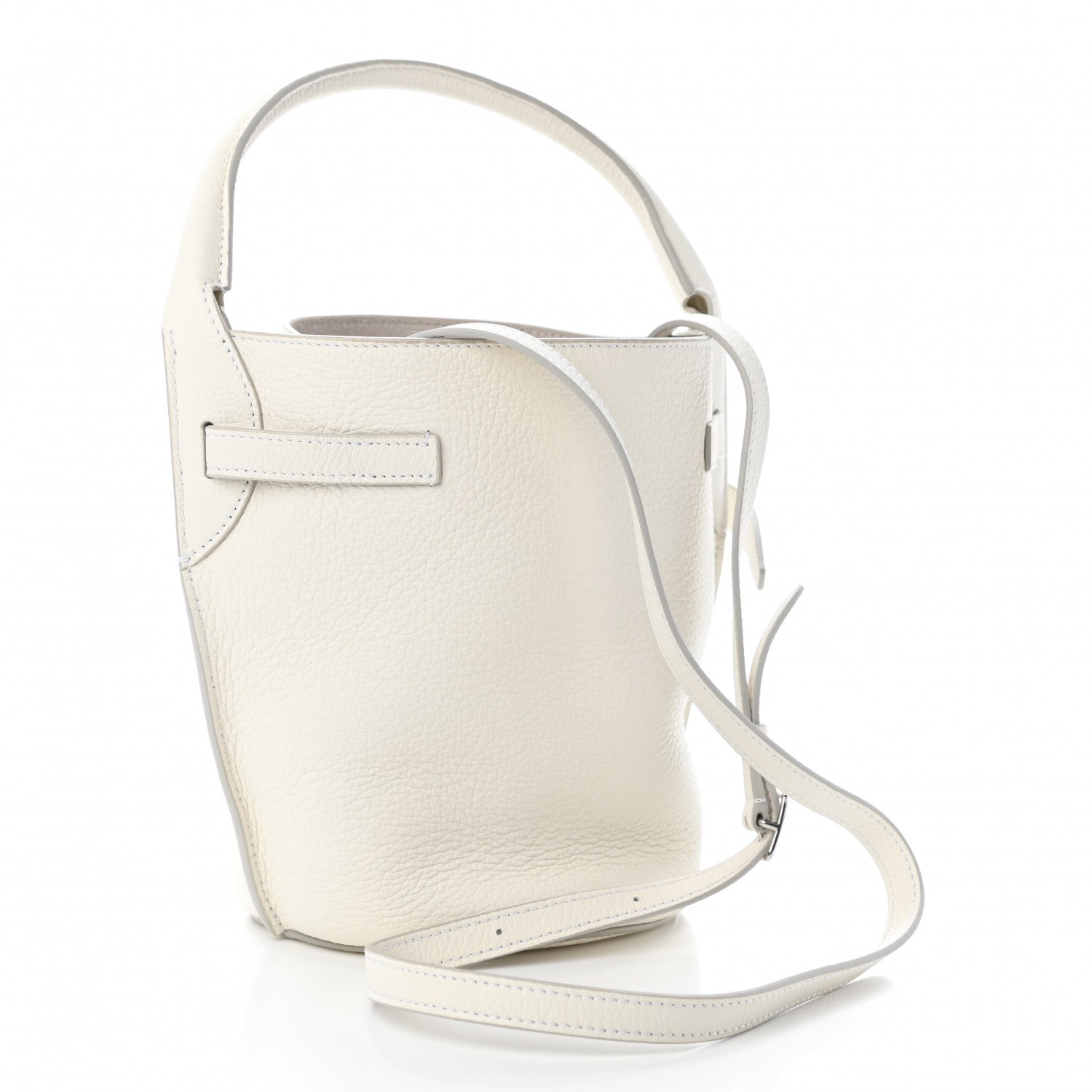 Celine Supple Grained Calfskin Nano Big Bag Bucket White 4 of 16