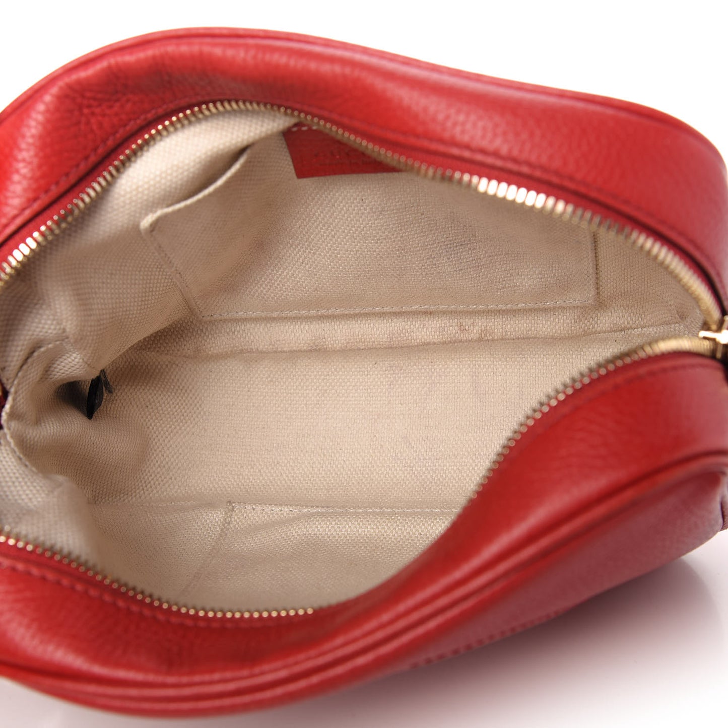 Pebbled Calfskin Small Soho Disco Bag Tabasco Red