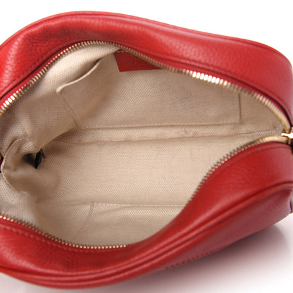 Gucci Pebbled Calfskin Small Soho Disco Bag Tabasco Red 5 of 12
