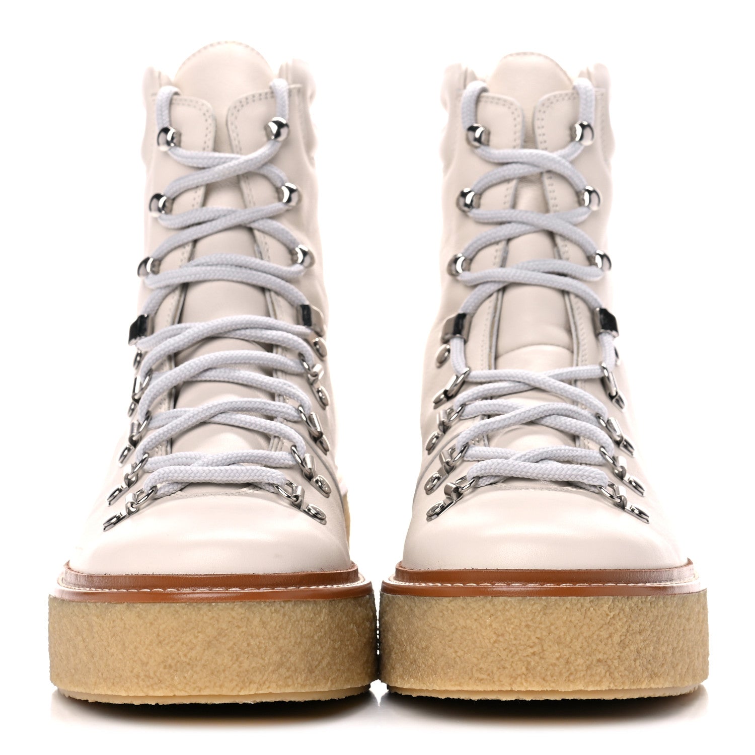 Hermes Calfskin Discovery Ankle Boot 38 White 2 of 10