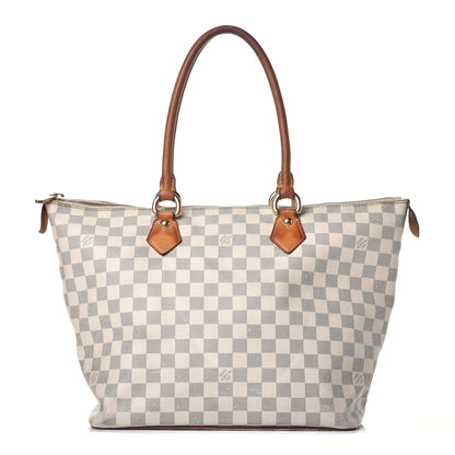 Louis Vuitton Damier Azur Saleya MM 2 of 17